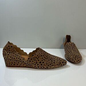 Klub Nico Suede Slip On Wedges Size 8